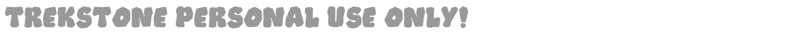 Trekstone font preview